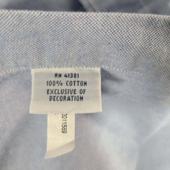 Ralph Lauren NEW Shirt Untuck Flap Pocket Chambray Blue Large - Picture 12 of 13